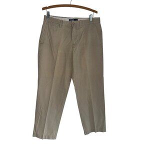Vintage Polo by Ralph Lauren Preston Pant Khaki Tan Casual Mens Trousers  33x30
